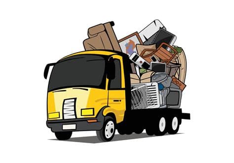 Junk-A-Lot haul truck loaded with junk